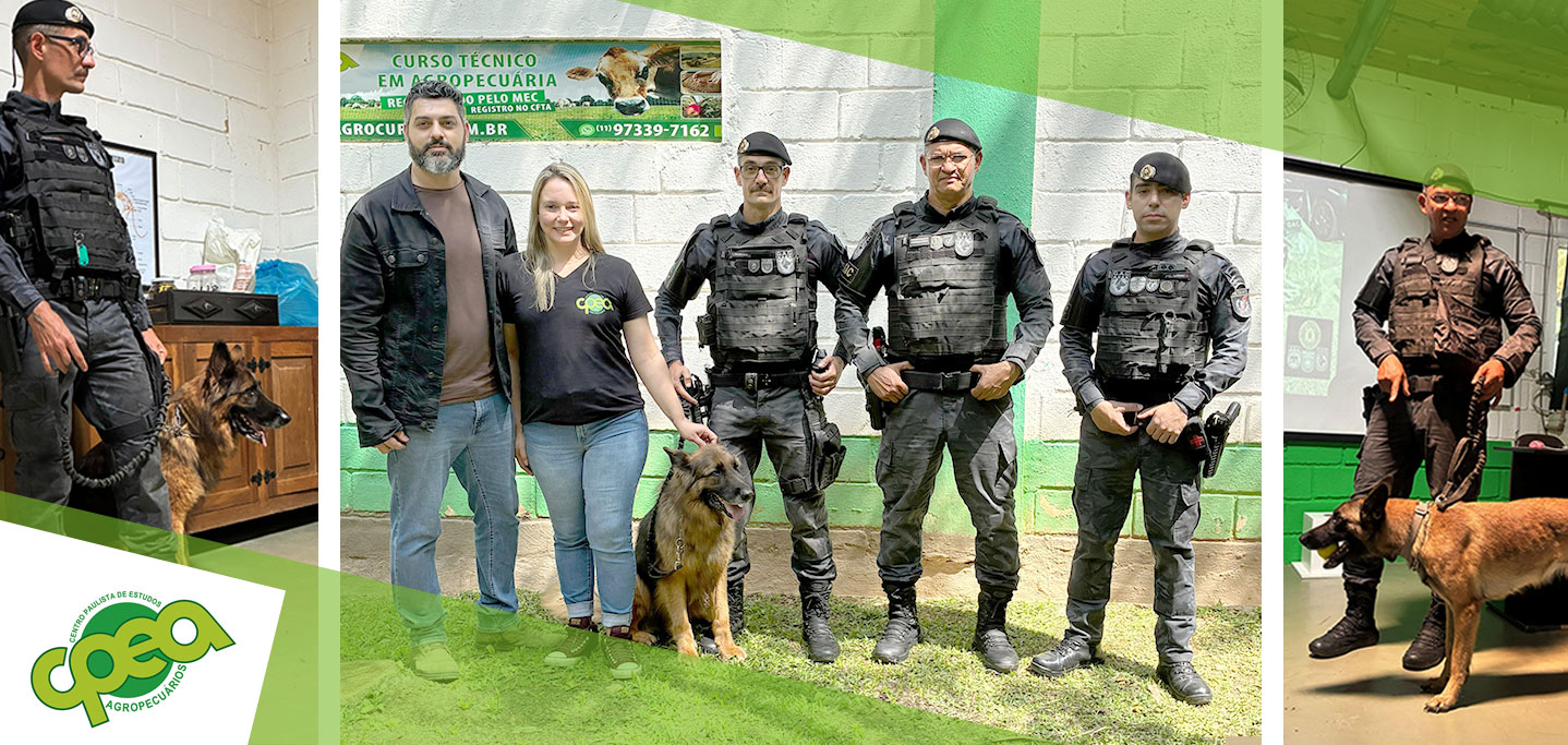 Treinamento com Cães da Polícia Municipal de Embu das Artes encanta alunos do CPEA